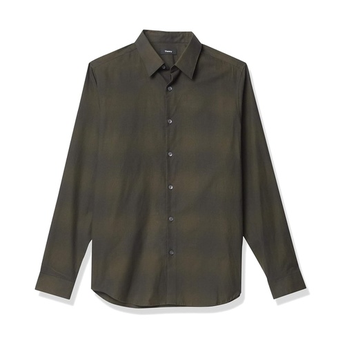 띠어리 Theory Mens Irving Flannel Check Shirt