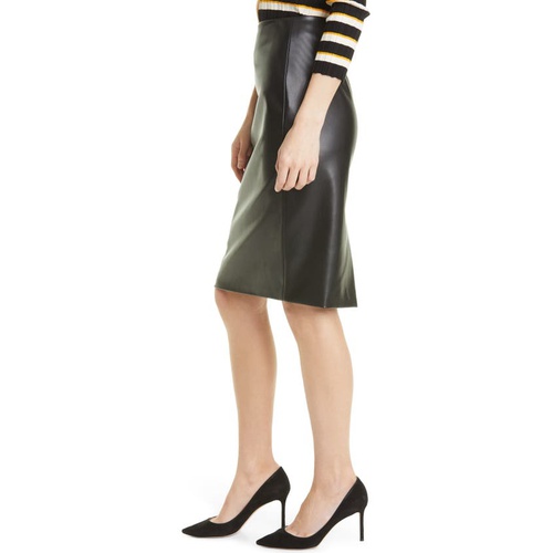 띠어리 Theory Faux Leather Skinny Pencil Skirt_BLACK