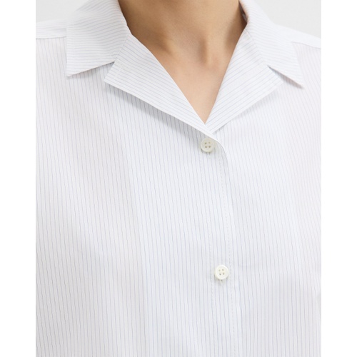 띠어리 Striped Cotton-Blend Shirt