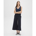 Cropped Wide-Leg Pant in Neoteric Twill