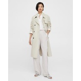 Double-Breasted Trench Coat in Cotton-Blend