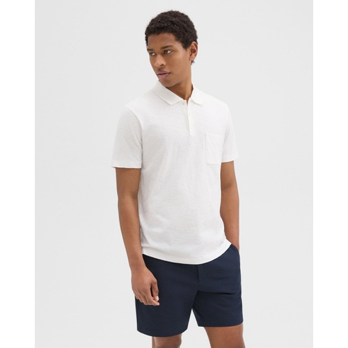 띠어리 Bron Polo Shirt in Slub Cotton