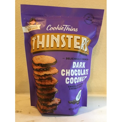  Thinsters Dark Chocolate Coconut Cookie Thins 18 Ounce