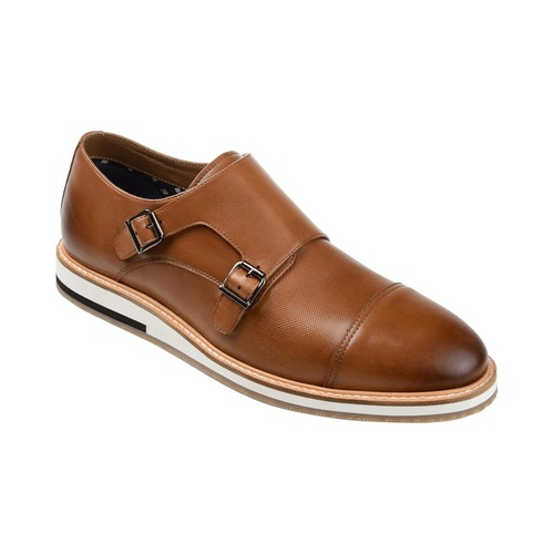  Thomas & Vine Thatcher Cap Toe Monk Strap Dress Shoe