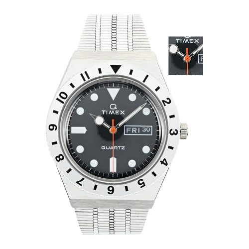  38 mm Q Timex Color Series Stainless Steel Case