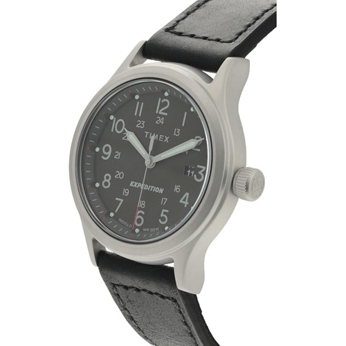  Timex 41 mm Expedition Leather Strap Watch