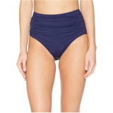 Tommy Bahama Pearl Shirred High-Waisted Swim Pant