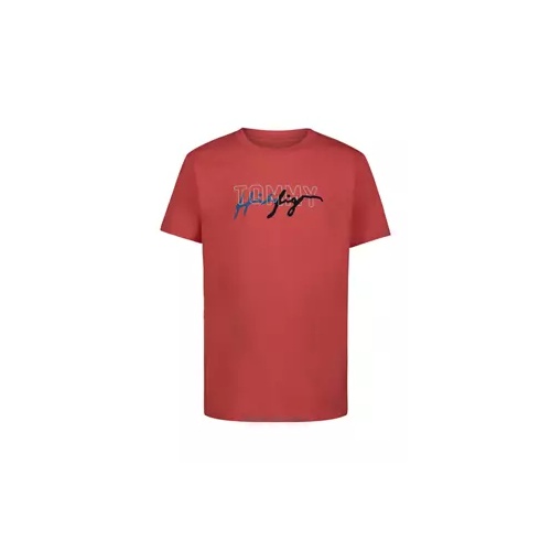 타미힐피거 Boys 4-7 Short Sleeve Signature Tangle Script Logo Graphic T-Shirt