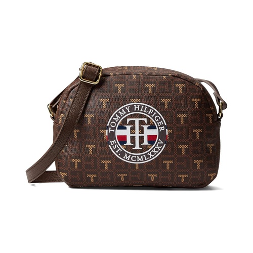 타미힐피거 Tommy Hilfiger Waverly II-Crossbody-Coated Square Monogram wu002F Circle Logo