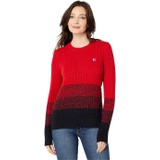 Tommy Hilfiger Ombre Crew Neck Cable Sweater