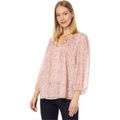 Tommy Hilfiger Floral Pin Tuck Blouse