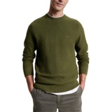 Mens Rectangle Stitch Crewneck Sweater