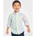 Toddler Boys Prep Stripe Long Sleeve Shirt