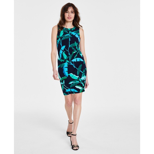 타미힐피거 Womens Beverly Hills Twist-Front Jersey Dress