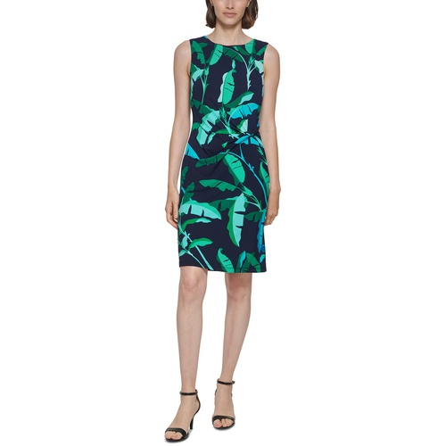 타미힐피거 Womens Beverly Hills Twist-Front Jersey Dress