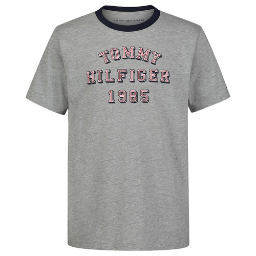 타미힐피거 Big Boys 1985 Logo Graphic Ringer T-Shirt