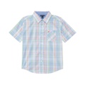 Tommy Hilfiger Kids Short Sleeve Putting Plaid Shirt (Little Kids)