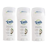 Toms of Maine Natural Strength Deodorant, Fresh Coconut, 6.3 Ounce