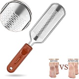 Tooerlen Foot Rasp Foot File Foot Grater, Can be Used on Both Wet and Dry Feet, Best Foot Care Pedicure Metal Surface Tool to Remove Hard Skin, for Extra Smooth and Beauty Foot- (C
