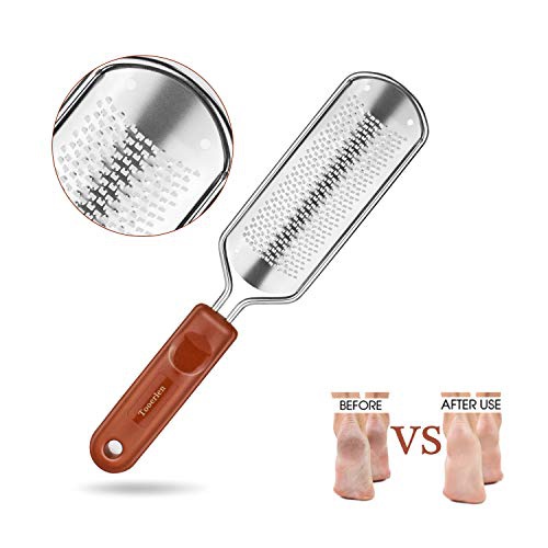  Tooerlen Foot Rasp Foot File Foot Grater, Can be Used on Both Wet and Dry Feet, Best Foot Care Pedicure Metal Surface Tool to Remove Hard Skin, for Extra Smooth and Beauty Foot- (C