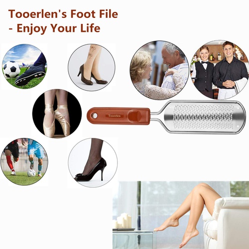  Tooerlen Foot Rasp Foot File Foot Grater, Can be Used on Both Wet and Dry Feet, Best Foot Care Pedicure Metal Surface Tool to Remove Hard Skin, for Extra Smooth and Beauty Foot- (C