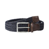 Torino Leather Co. Italian Woven Cotton and Leather Elastic