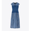Tory Burch PICNIC PLAID SILK CLAIRE MCCARDELL DRESS