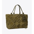 Tory Burch MILLER SUEDE WOVEN TOTE