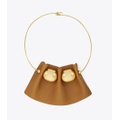 Tory Burch FLUTED LEATHER COLLAR NECKLACE