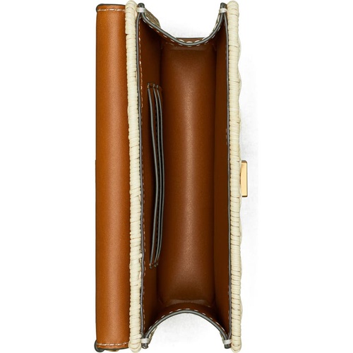 토리버치 Tory Burch Eleanor Wicker & Leather Phone Crossbody Bag_NATURAL