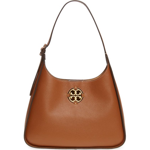 토리버치 Tory Burch Miller Leather Hobo Bag_LIGHT UMBER