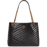 Tory Burch Kira Chevron Quilted Leather Tote_BLACK