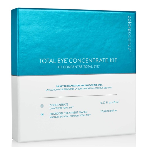  Total Eye Concentrate Kit, Total Eye Concentrate Rollerball for Dark Circles, Fine Lines & 12 Pairs of Eye Treatment Masks