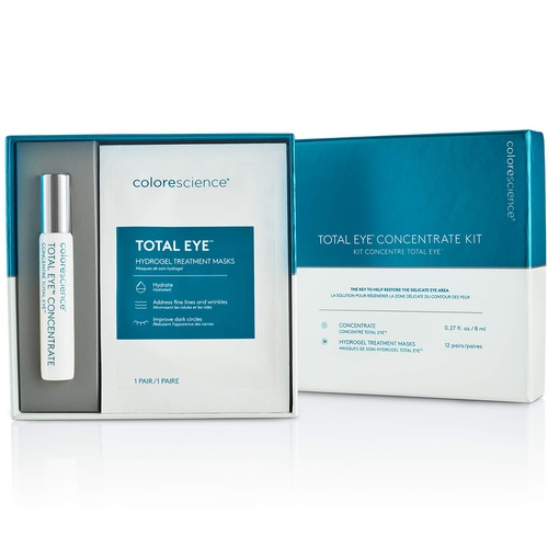  Total Eye Concentrate Kit, Total Eye Concentrate Rollerball for Dark Circles, Fine Lines & 12 Pairs of Eye Treatment Masks