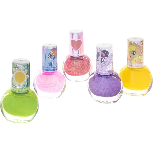  Townley Girl My Little Pony Kids Washable Super Sparkly Peel-Off Nail Polish Deluxe Set for Girls, 18 Colors