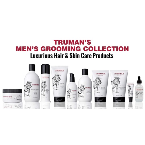  Trumans Gentlemens Groomers Mens Facial Moisturizer w/Cooling Eucalyptus oil & Rich in Vitamin B to Reduce Inflammation, 4 oz