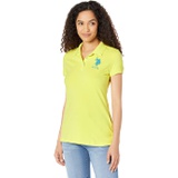 U.S. POLO ASSN. Neon Logos Short Sleeve Polo Shirt