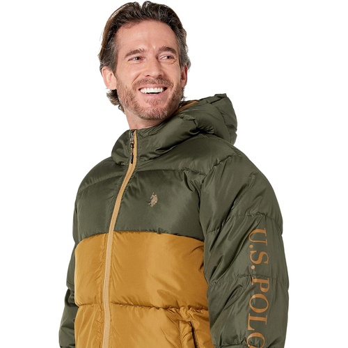  U.S. POLO ASSN. Color-Blocked Padded Puffer
