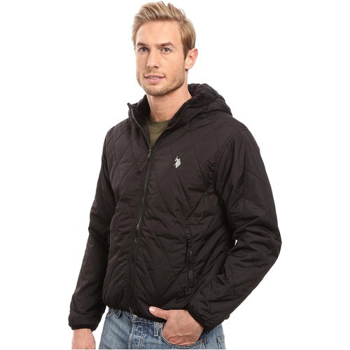  U.S. POLO ASSN. Diamond Quilted Hooded Jacket