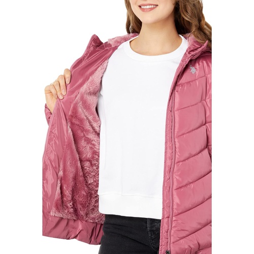  U.S. POLO ASSN. Cozy Faux Fur Lined Hooded Puffer Jacket