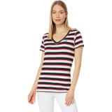 U.S. POLO ASSN. USPA V-Neck Striped Tee Shirt
