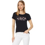 U.S. POLO ASSN. Slashed Foil Graphic Tee Shirt