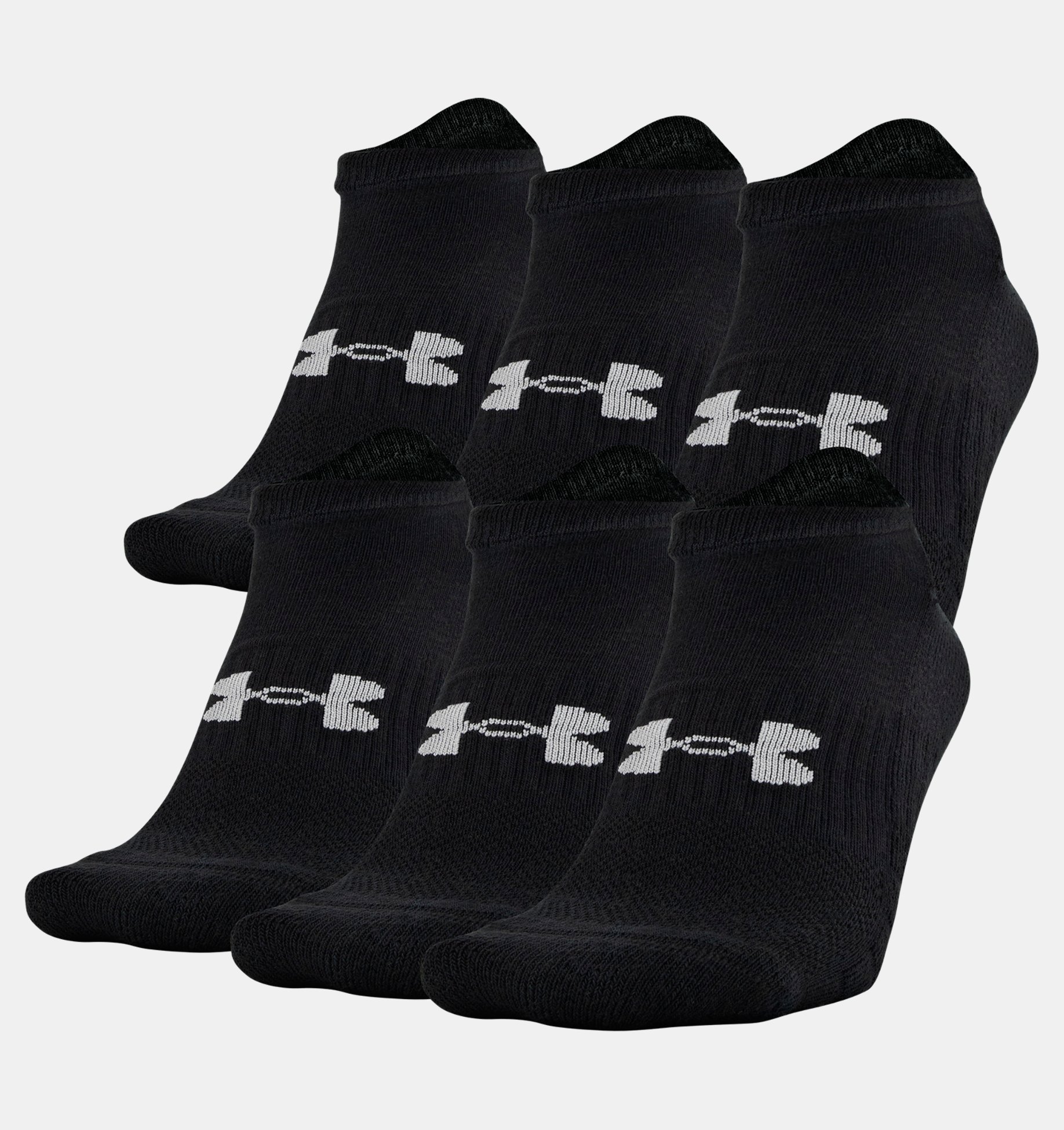 Underarmour Unisex UA Training Cotton No Show 6-Pack Socks