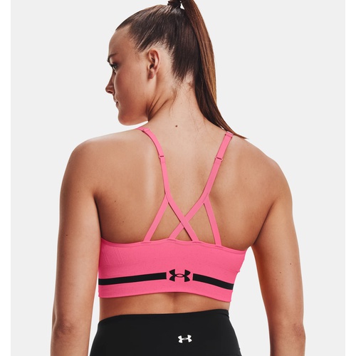 언더아머 Underarmour Womens UA Seamless Low Long Heather Sports Bra