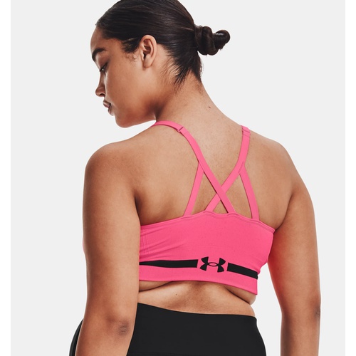 언더아머 Underarmour Womens UA Seamless Low Long Heather Sports Bra