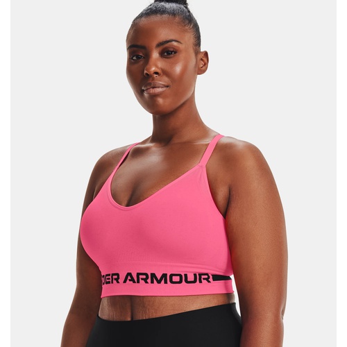 언더아머 Underarmour Womens UA Seamless Low Long Heather Sports Bra