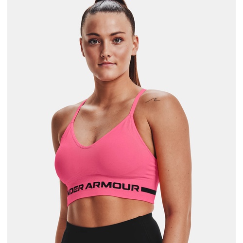 언더아머 Underarmour Womens UA Seamless Low Long Heather Sports Bra