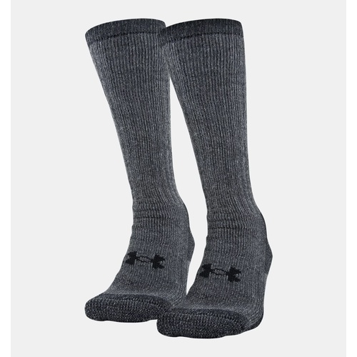 언더아머 Underarmour Unisex UA Charged Wool Boot Socks - 2-Pack