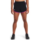 Under Armour Fly By 2.0 Woven Running Shorts_BLACK / METEOR PINK