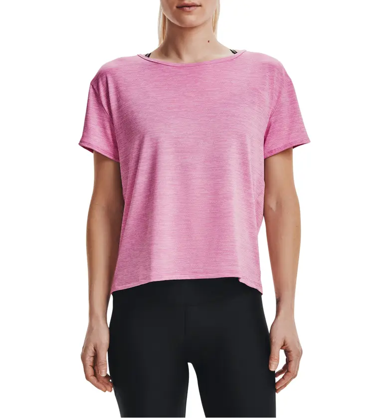 Under Armour Tech Vented Shirt_PLANET PINK / METEOR PINK